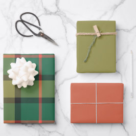 Holly & Basil Geschenkpapier-Set mit 3 flachen Bög Geschenkpapier Set