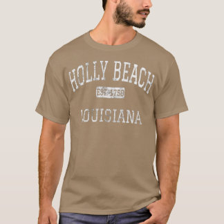 Holly Beach Louisiana LA Vintag T-Shirt