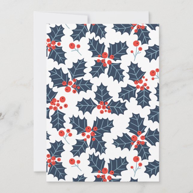 Holly Beere auf Weiß (Vorderseite)