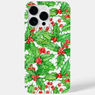 Holly Beere, Wasserfarbe Weihnachtsmuster Case-Mate iPhone Hülle