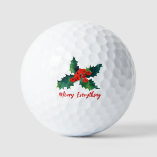Holly Beries Merry Alles Urlaub Golfball