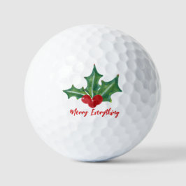Holly Beries Merry Alles Urlaub Golfball
