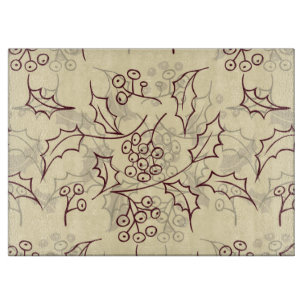 Holly Beries nahtlos Schneidebrett