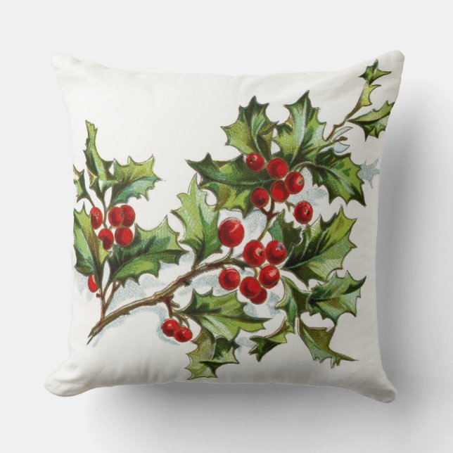Holly Berries 001 Kissen (Vorderseite)