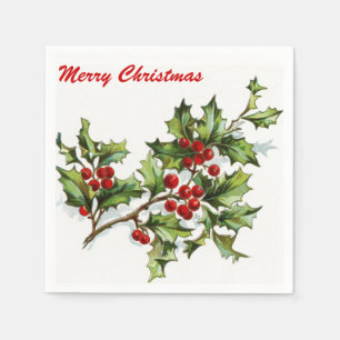 Holly Berries 001 Serviette