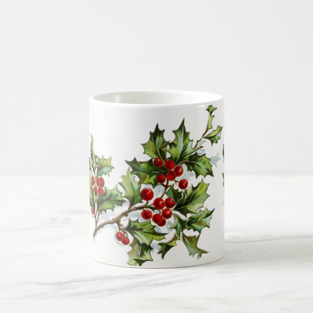 Holly Berries 001 Tasse (Mittel)