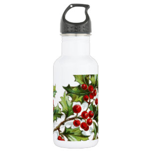 Holly Berries 001 Trinkflasche