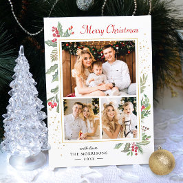 Holly Berries Elegant Chic Frohe Weihnachten 3 Fot