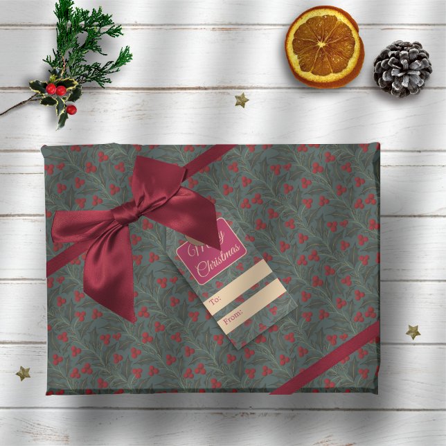Holly Berries Geschenkpapier (Von Creator hochgeladen)