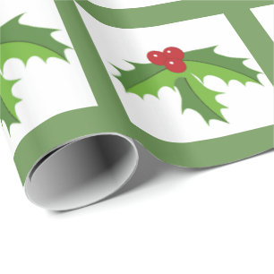 Holly Berries Geschenkpapier