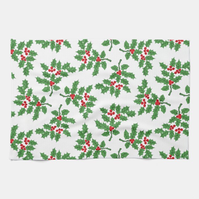 Holly Berries Handtuch (Horizontal)