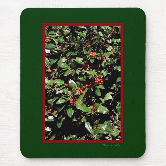 Holly & Berries Mousepad (Vorne)