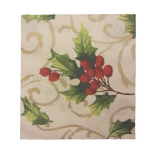 Holly Berries Notizblock