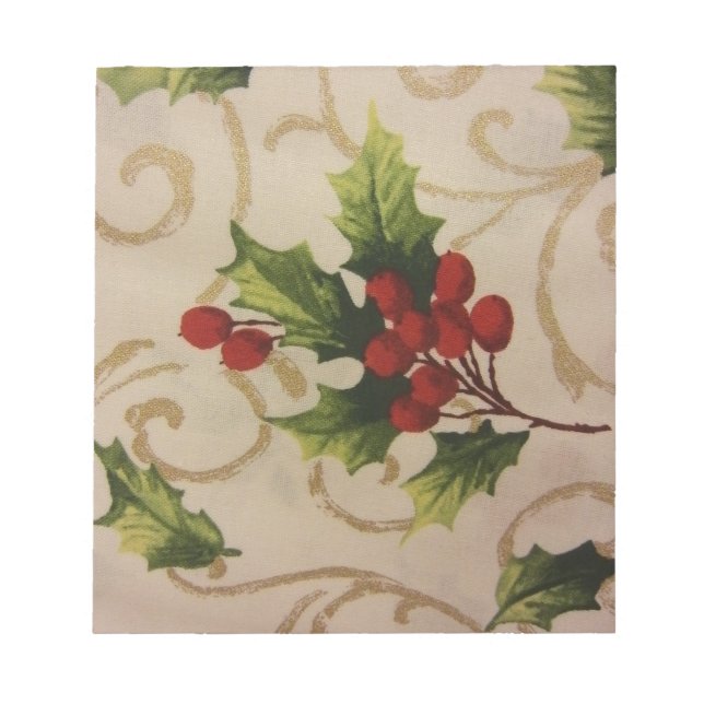 Holly Berries Notizblock (Vorderseite)