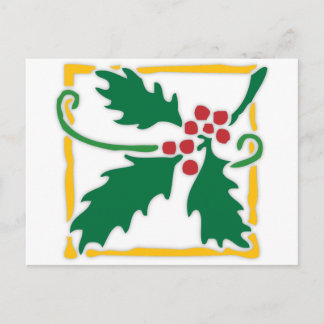 Holly Berries Postkarte
