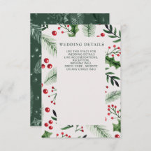 Holly Berries Winter Wedding