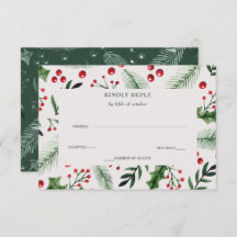 Holly Berries Winter Wedding