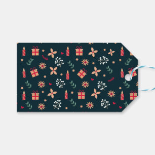 Holly Berry Art Pattern Weihnachtszeit Kunst, Dich Geschenkanhänger
