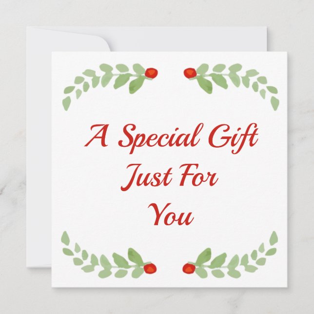 Holly Berry Gift Certificate (Vorderseite)