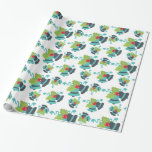 Holly Berry Jingle Bells Christmas Wrapping Paper Geschenkpapier<br><div class="desc">Niedliche Weihnachtsverpackung für alle Ihre Urlaubsgeschenke mit Retro Holly Berries und Jingle Bells Wiederholungsmuster.  Ein lustiger Urlaub Weihnachten Design für den Winter.</div>