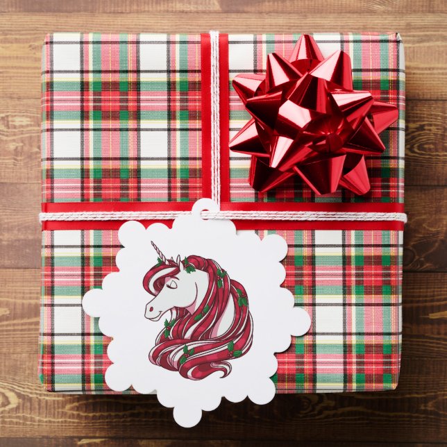 Holly Berry Unicorn Ornament Karte (Insitu (Geschenk))