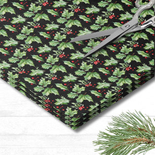 Holly Berry Weihnachten Seidenpapier