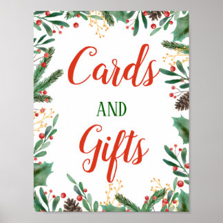Holly Blätter Berry | Karten und Geschenke für Hoc Poster
