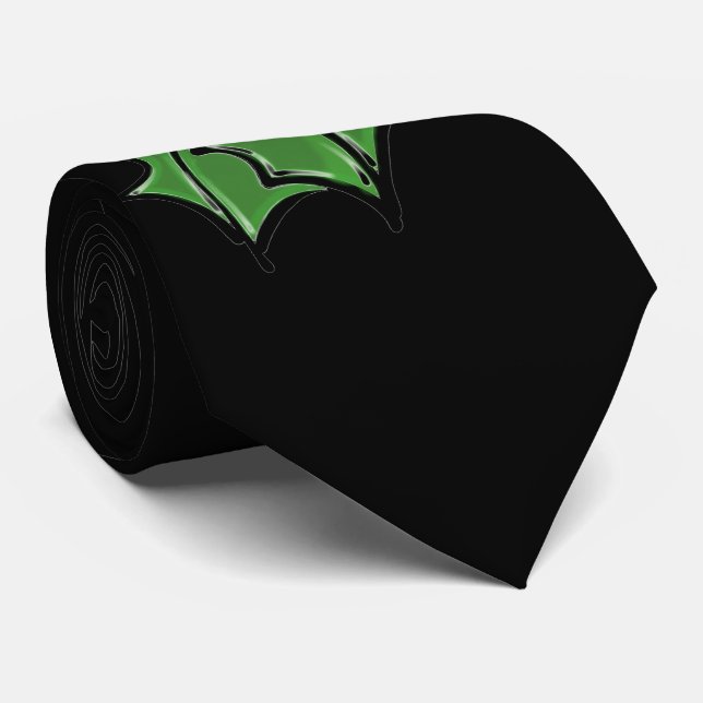 Holly-Blätter, Holly-Beeren, lustige botanische Fe Krawatte (Gerollt)