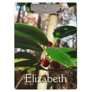 Holly Blätter I Holiday Botanical Klemmbrett