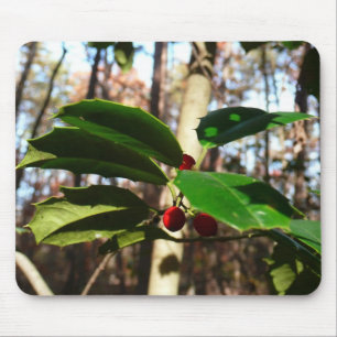 Holly Blätter I Holiday Botanical Mousepad