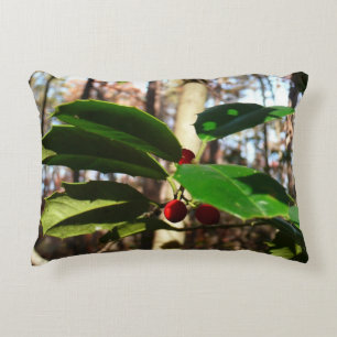 Holly Blätter I Holiday Botanical Zierkissen