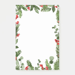 Holly Blätter Red Berry Weihnachten Post-it Klebezettel