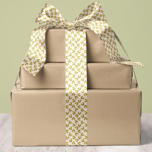 Holly Blätter und Berries zu Weihnachten Satinband