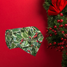 Holly Blätter und Red Berries Holiday Krawatte