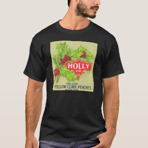 Holly Brand Pfirsiche Vintage Obstkistenetikett T-Shirt
