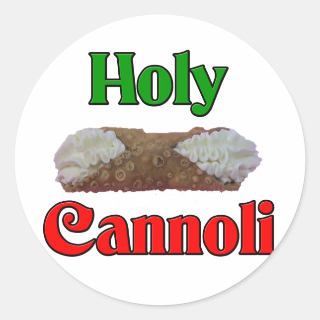 Holly Cannoli Runder Aufkleber (Vorderseite)