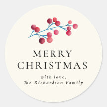 Holly Cherry Frohe Weihnachtsfamilie Personalisier
