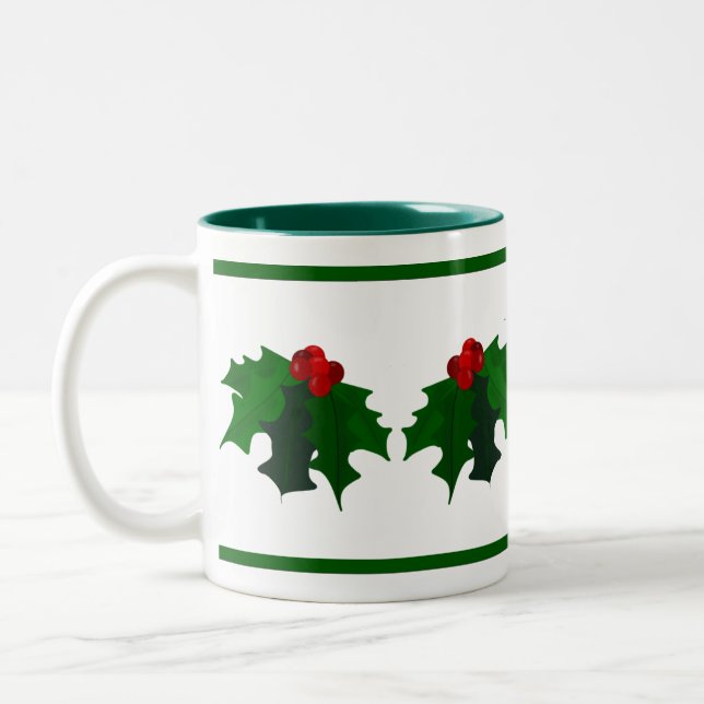 Holly Christmas Tasse (Links)