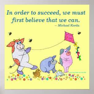 Holly Cow, "Glaube an dich selbst" Poster