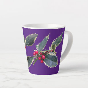 Holly Cust Lila Latte Tasse