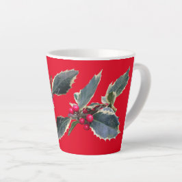 Holly Cust Red Latte Tasse