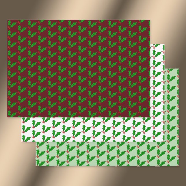 Holly-Day-Triple-Pack Geschenkpapier Set (Von Creator hochgeladen)