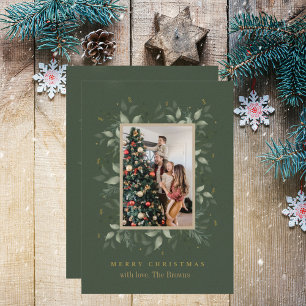 Holly Days Frohe Weihnachten Foto-Feiertagskarte