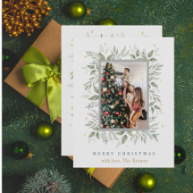 Holly Days | Frohe Weihnachts-Foto-Weihnachtskarte