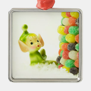 Holly die Pixie-Elfe Silbernes Ornament