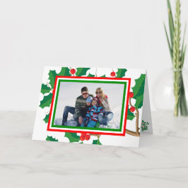 Holly Foto - Faltschachtel Feiertagskarte