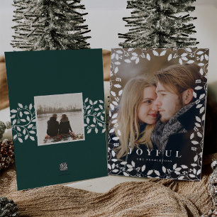 Holly Frame Fotokarte für den Urlaub Feiertagskarte