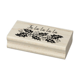 Holly Garland Christmas Art Briefmarke Gummistempel