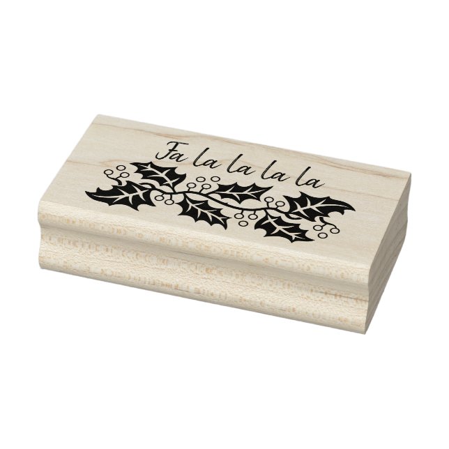 Holly Garland Christmas Art Briefmarke Gummistempel (Stempel)