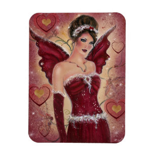 Holly Heart valentine Fee von Renee Magnet